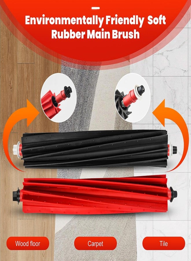 AnDongo 30 Pack Accessories Set for Roborock S8 Max/MaxV Ultra Robot Vacuum, 1 Pair Main Brushes, 2 Self-Cleaning Brush, 6 Side Brushes, 4 Filters, 4 Round Mop Pads, 4 Long Mop Pads, 6 Dust Bags, 2 Tools - Image 3